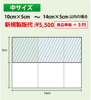 版サイズ 中サイズ