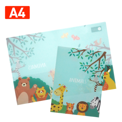 クリアファイルフルカラー ダブルポケットスタンダードA4(透明)