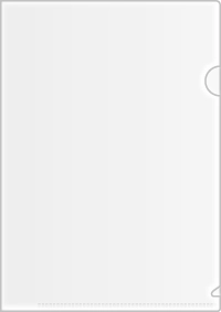 透明素材のA4クリアファイル印刷