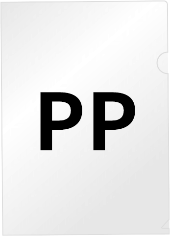 PP素材のクリアファイル印刷