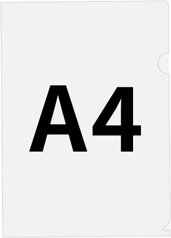 A4サイズのクリアファイル印刷